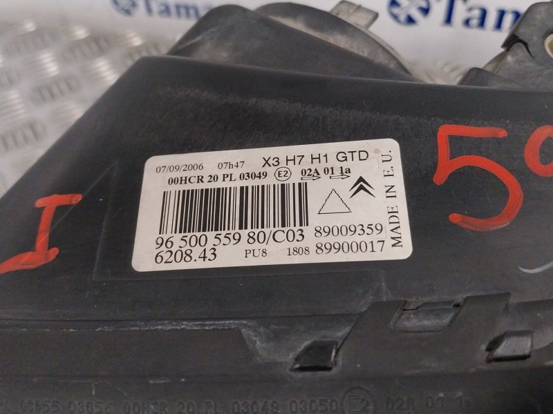 Recambio de faro izquierdo para citroën c5 ii (rc_) 2.0 16v (rcrfjb, rcrfjc) referencia OEM IAM 9650055980  