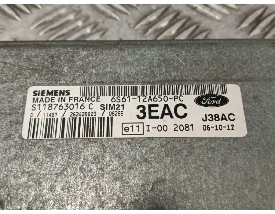 Recambio de centralita motor uce para ford fiesta v (jh_, jd_) st150 referencia OEM IAM 6S6112A650PC  S118763016C