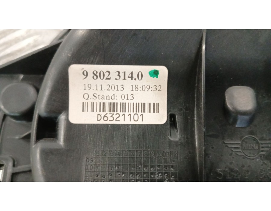 Recambio de maneta exterior porton para mini mini countryman (r60) one d referencia OEM IAM 51249802314 D6321101 98023140