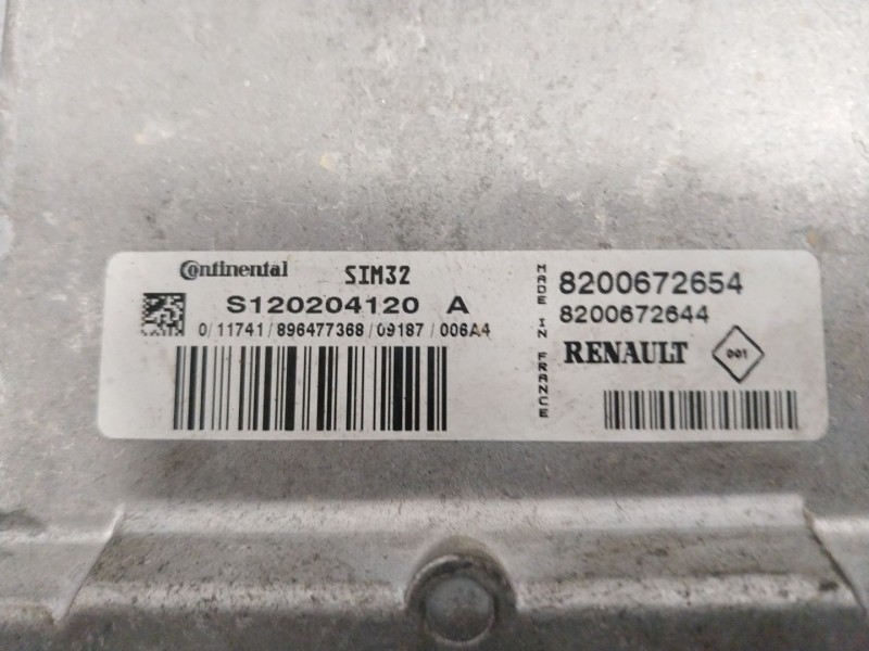 Recambio de centralita motor uce para dacia sandero 1.2 16v referencia OEM IAM 8200672654  8200672644
