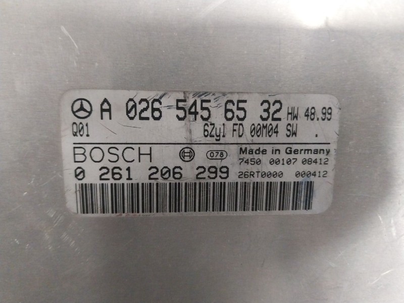 Recambio de centralita motor uce para mercedes-benz clase e (w210) berlina 280 (210.063) referencia OEM IAM A0265456532 26RT0000