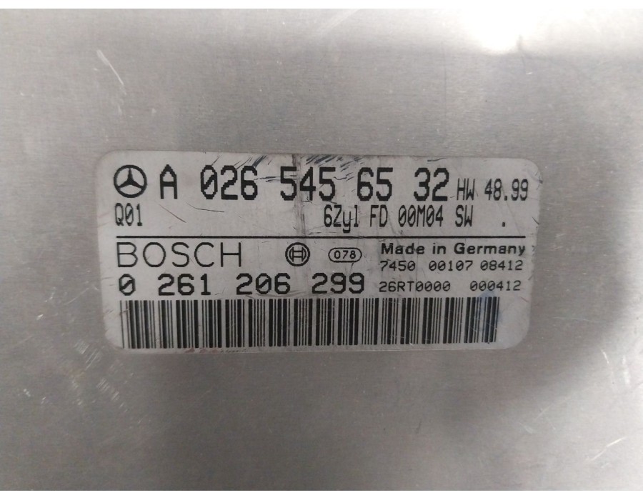 Recambio de centralita motor uce para mercedes-benz clase e (w210) berlina 280 (210.063) referencia OEM IAM A0265456532 26RT0000