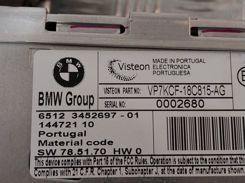 Recambio de sistema audio / radio cd para mini mini (r56) 1.4 16v cat referencia OEM IAM 6512345269701  3452697