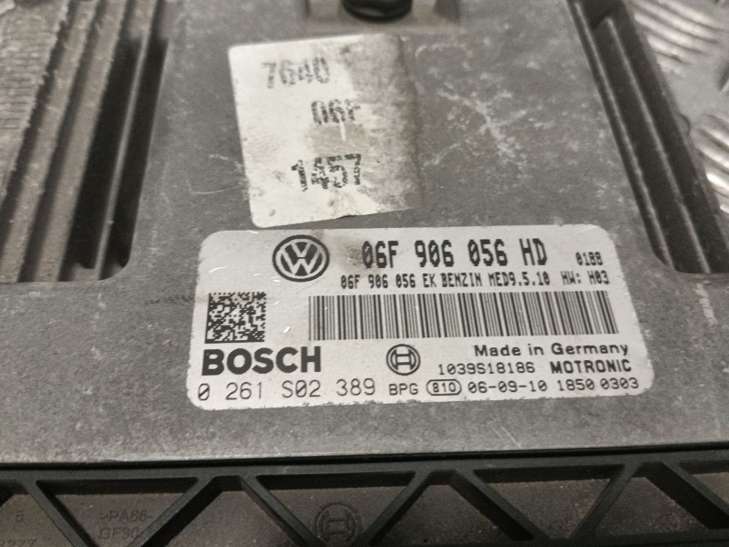 Recambio de centralita motor uce para volkswagen eos (1f7, 1f8) 2.0 fsi referencia OEM IAM 06F906056HD  0261S02389