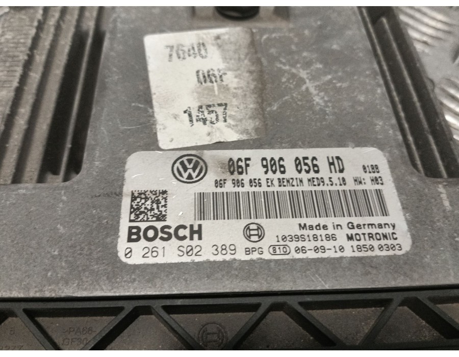 Recambio de centralita motor uce para volkswagen eos (1f7, 1f8) 2.0 fsi referencia OEM IAM 06F906056HD  0261S02389