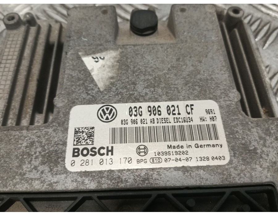 Recambio de centralita motor uce para volkswagen eos (1f7, 1f8) 2.0 tdi referencia OEM IAM 0281013170  0281013170