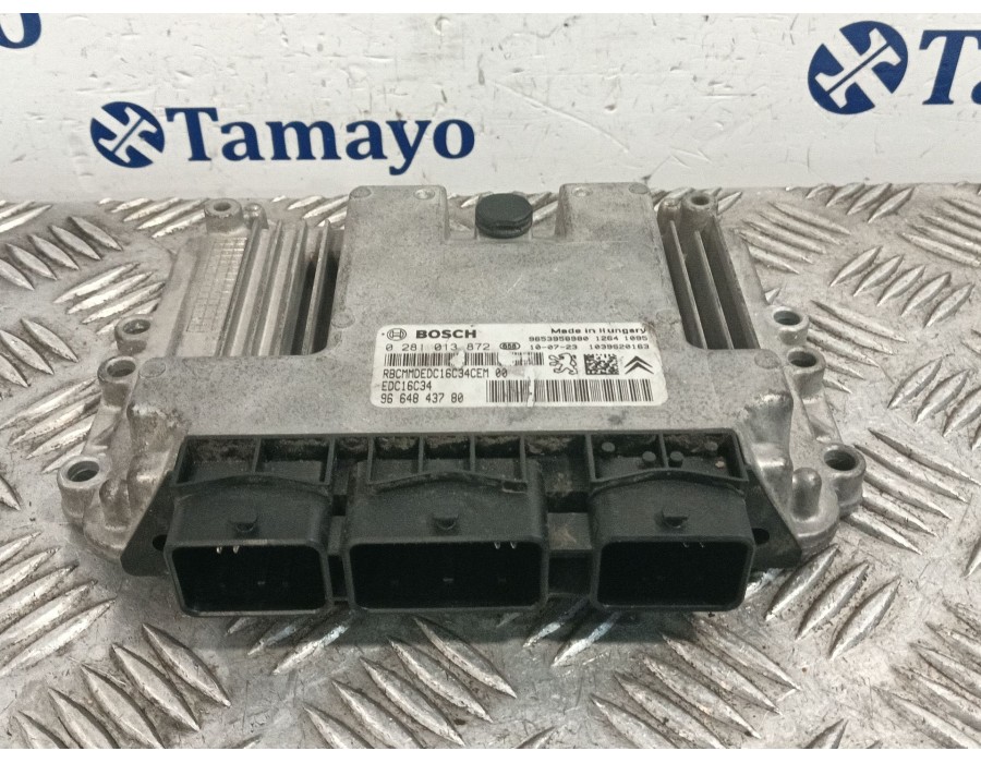 Recambio de centralita motor uce para peugeot partner monospace (5_, g_) 1.6 hdi 90 referencia OEM IAM 0281013872 1039S0163 9653