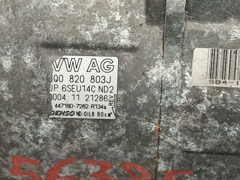 Recambio de compresor aire acondicionado para volkswagen polo (9n1) 1.4 tdi referencia OEM IAM 6Q0820803J 6SEU14C 4471807282