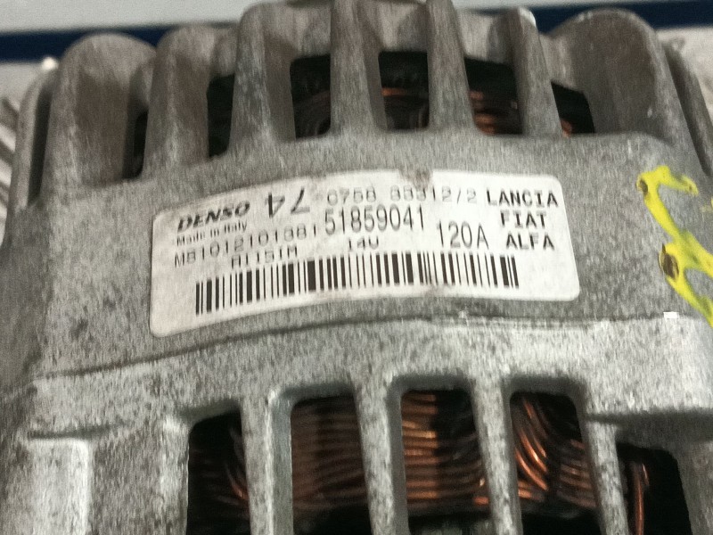 Recambio de alternador para lancia ypsilon (312_) 1.2 (312.pxa1a, 312.yxa1a) referencia OEM IAM 51859041  MS1012101381
