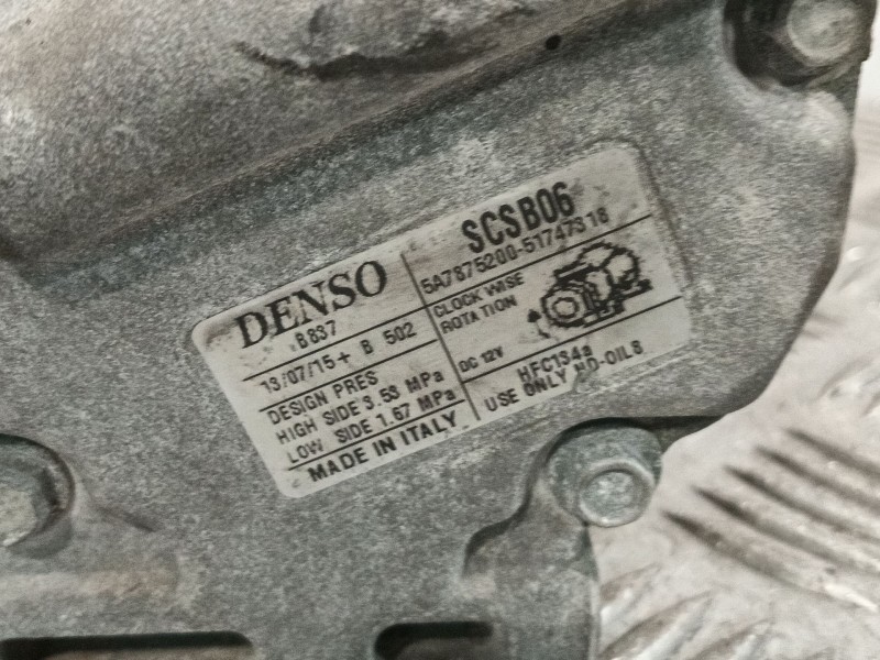 Recambio de compresor aire acondicionado para ford ka (ru8) 1.2 referencia OEM IAM SCSB06  5A7875200