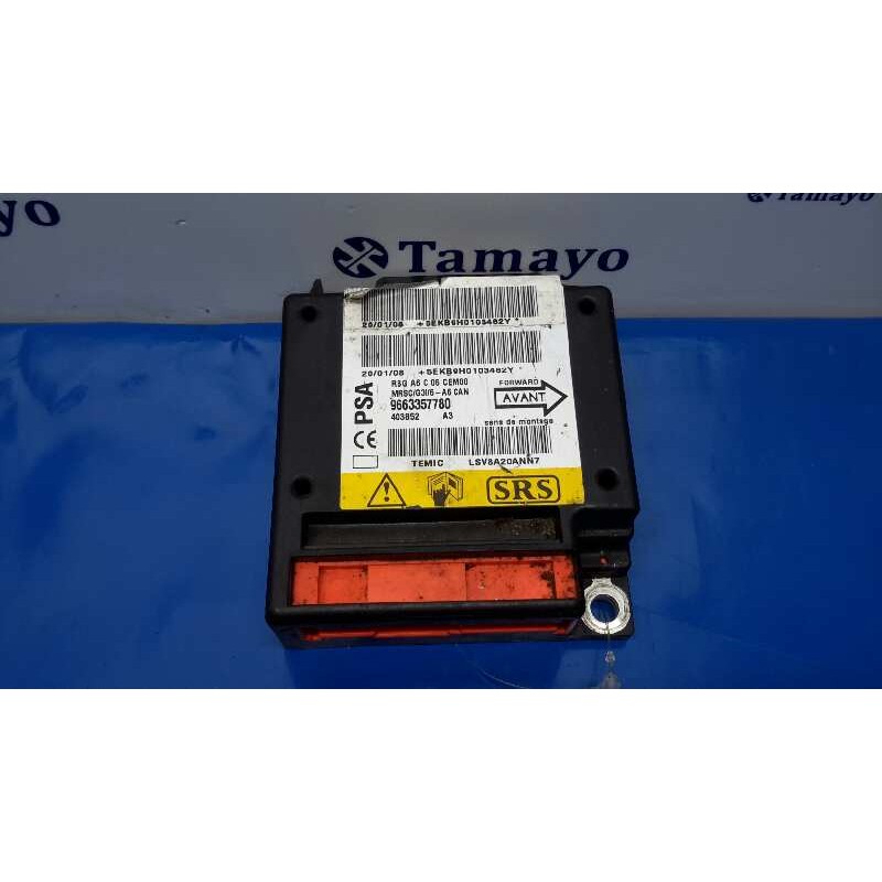 Recambio de centralita airbag para citroen c2 1.6 16v cat (nfs / tu5jp4s) referencia OEM IAM 9663357780  403852