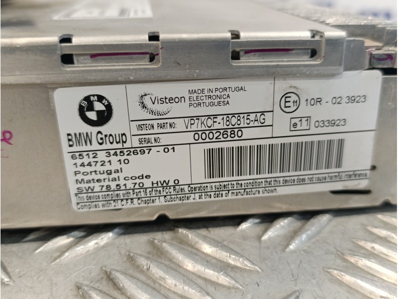 Recambio de sistema audio / radio cd para mini mini (r56) 1.4 16v cat referencia OEM IAM 6512345269701  3452697