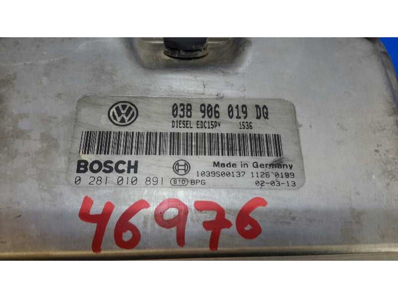Recambio de centralita motor uce para seat ibiza (6l1) 1.9 tdi referencia OEM IAM 0281010891 EDC15P+ 038906019DQ