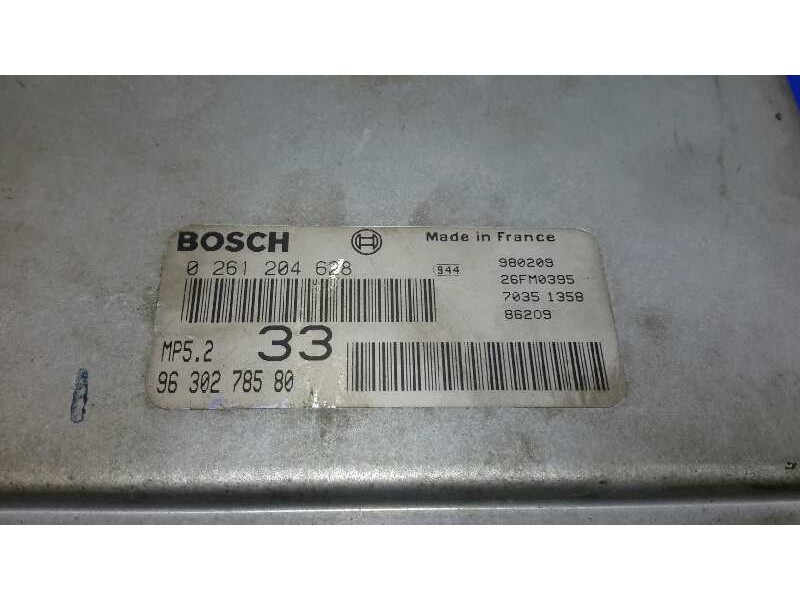 Recambio de centralita motor uce para citroën xsara berlina 1.6 referencia OEM IAM 0261204628 MP52 9630278580