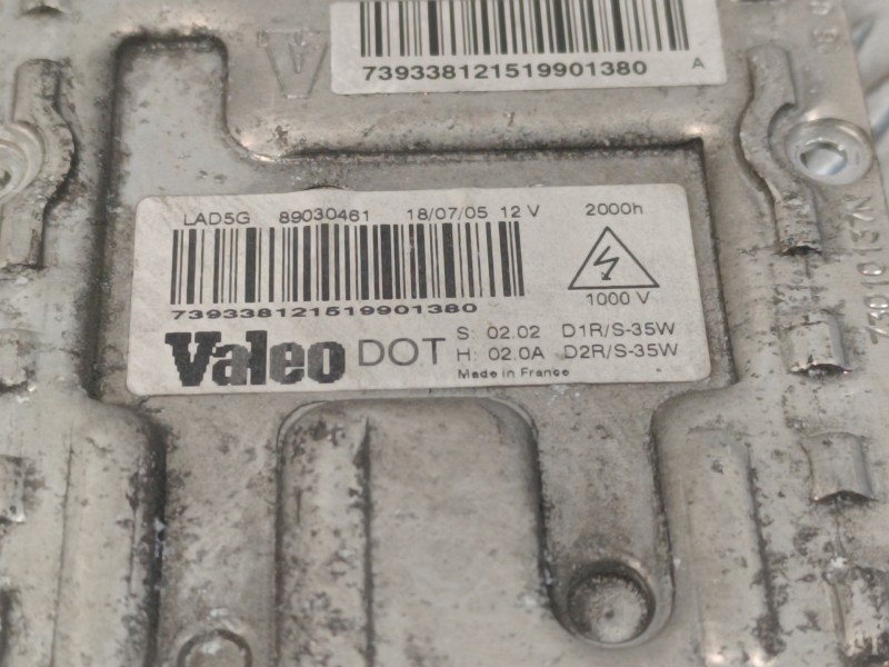 Recambio de centralita faros xenon para fiat ulysse (179) 2.2 16v jtd cat referencia OEM IAM 89030461  