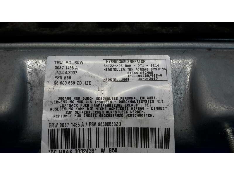 Recambio de airbag delantero izquierdo para citroën c4 picasso 2.0 hdi fap cat (rhr / dw10bted4) referencia OEM IAM   