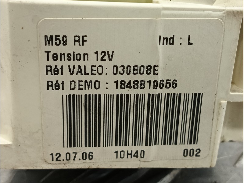 Recambio de mando calefaccion / aire acondicionado para peugeot partner (s2) 1.9 diesel referencia OEM IAM 1848819656  030808E