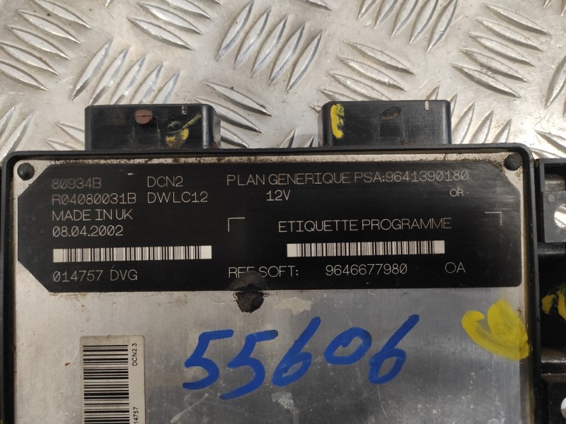 Recambio de centralita motor uce para peugeot partner (s1) 1.9 diesel referencia OEM IAM 9646677980 9641390180 R04080031B