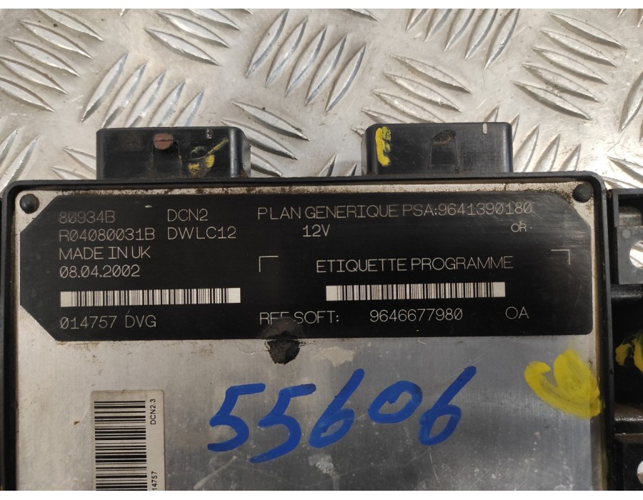 Recambio de centralita motor uce para peugeot partner (s1) 1.9 diesel referencia OEM IAM 9646677980 9641390180 R04080031B
