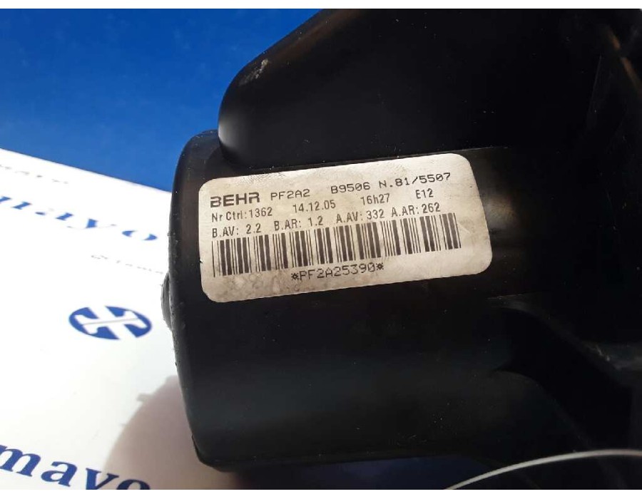 Recambio de motor calefaccion para peugeot 307 break/sw (s2) 1.6 hdi referencia OEM IAM PF2A2B9506  PF2A25390
