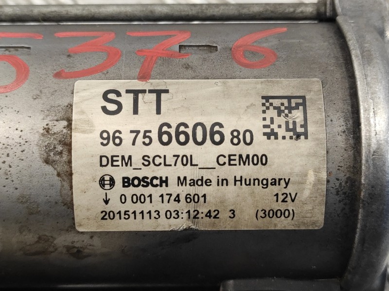 Recambio de motor arranque para peugeot partner kombi 1.6 blue-hdi fap referencia OEM IAM 9675660680  0001174601