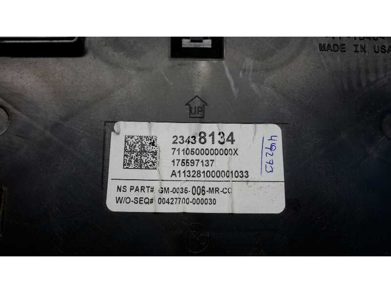 Recambio de cuadro instrumentos para opel insignia berlina 1.4 16v turbo (bivalent. gasolina / lpg) referencia OEM IAM 23438134 