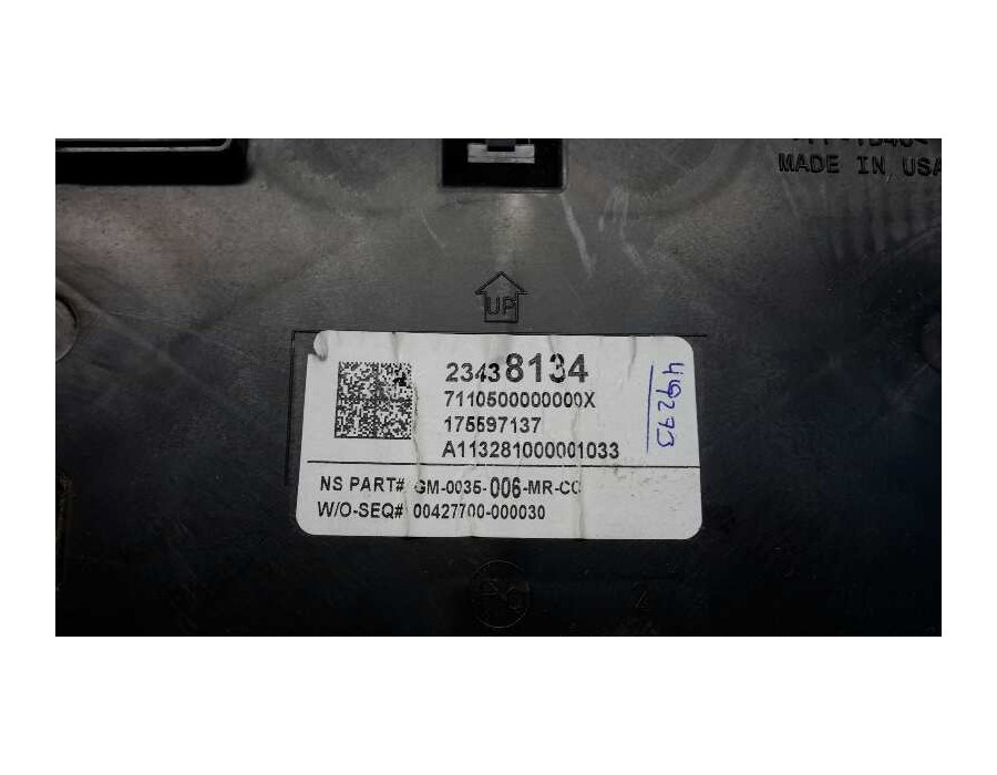 Recambio de cuadro instrumentos para opel insignia berlina 1.4 16v turbo (bivalent. gasolina / lpg) referencia OEM IAM 23438134 