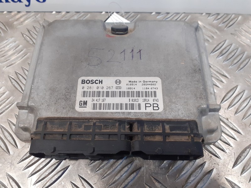 Recambio de centralita motor uce para opel astra g berlina 2.0 dti referencia OEM IAM 0281010267 28SA4802 24417167
