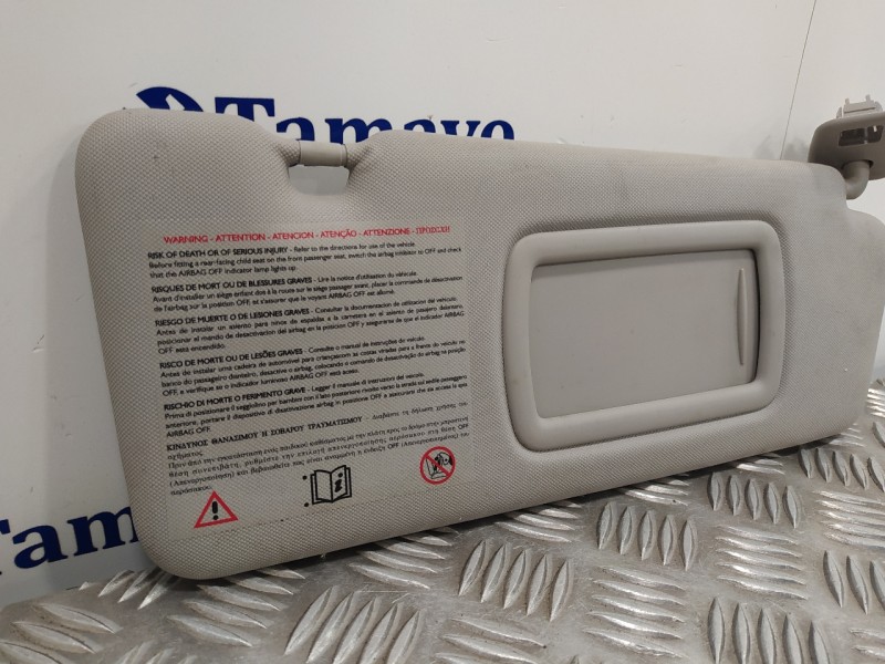 Recambio de parasol derecho para renault fluence 1.5 dci diesel fap referencia OEM IAM   