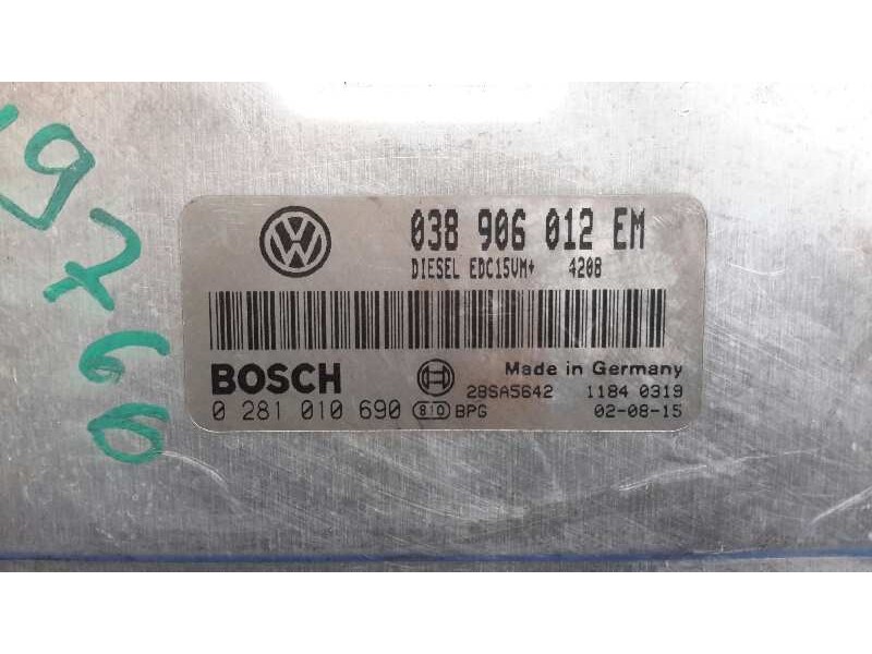 Recambio de centralita motor uce para renault megane i scenic (ja0) 1.6 referencia OEM IAM 0281010690 EDC15VM+ 038906012EM