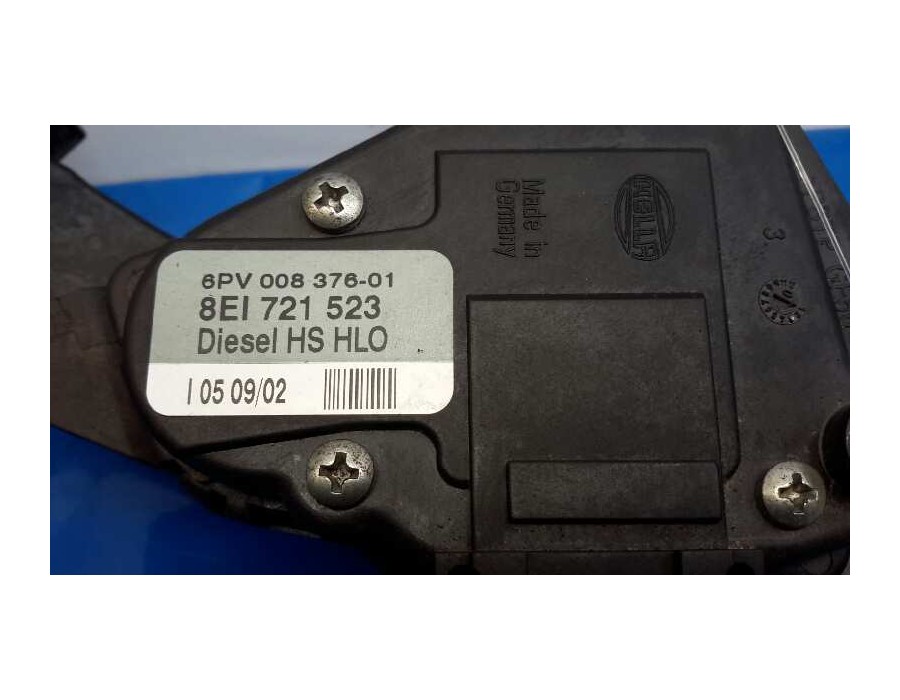Recambio de potenciometro pedal para audi a4 berlina (8e) 2.5 v6 24v tdi referencia OEM IAM 8EL721523  6PV00837601