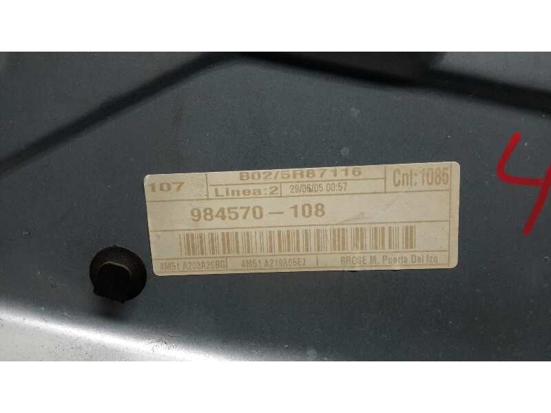 Recambio de elevalunas delantero izquierdo para ford focus berlina (cap) 1.6 tdci cat referencia OEM IAM 984570108 4M51A045H17A 