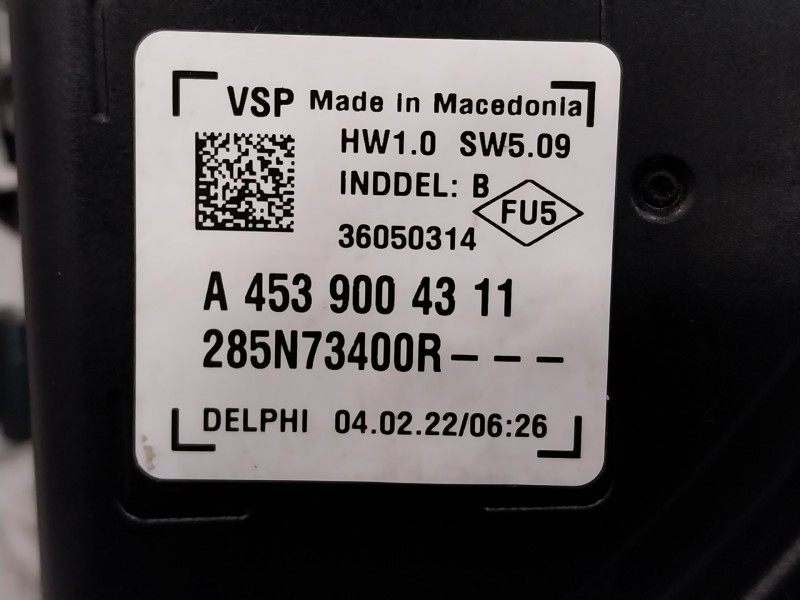 Recambio de modulo alarma para smart forfour eq referencia OEM IAM A4539004311  285N73400R