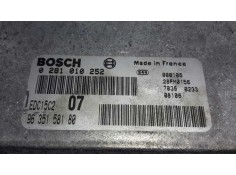 Recambio de centralita motor uce para peugeot 406 berlina (s1/s2) referencia OEM IAM 0281010252 EDC15C2 9635158180 2