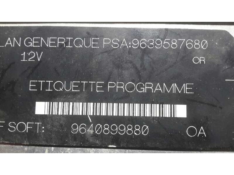 Recambio de centralita motor uce para peugeot 206 berlina 1.9 diesel referencia OEM IAM 9640899880 9639587680 