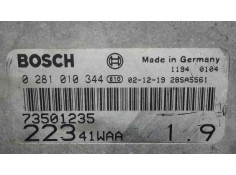 Recambio de centralita motor uce para fiat doblo (119) 1.9 jtd cat referencia OEM IAM 0281010344 22341WAA 73501235 2