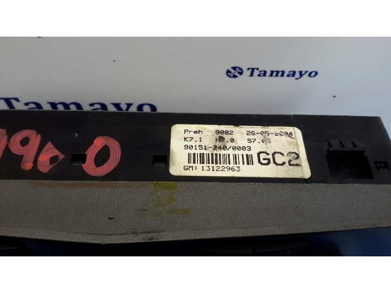 Recambio de mando climatizador para opel astra h berlina 1.7 16v cdti referencia OEM IAM 13122963  901512400003