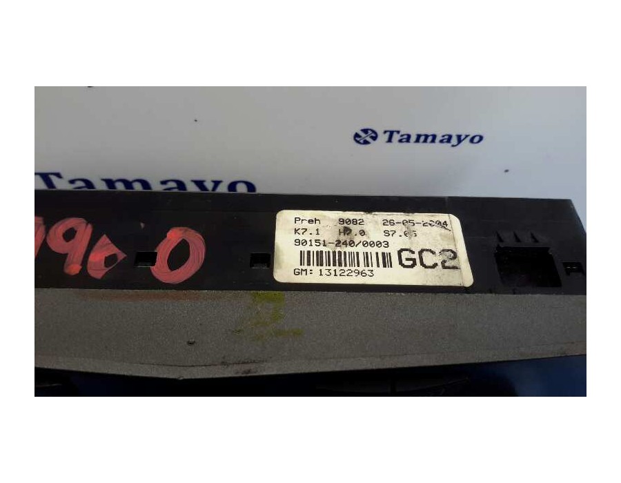 Recambio de mando climatizador para opel astra h berlina 1.7 16v cdti referencia OEM IAM 13122963  901512400003