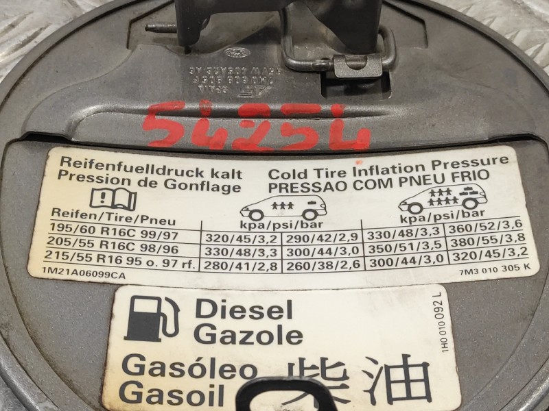 Recambio de tapa exterior combustible para seat alhambra (7v9) 1.9 tdi referencia OEM IAM 7M0809905F  