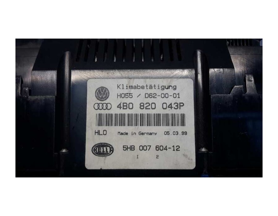 Recambio de mando climatizador para audi a6 berlina (4b2) 1.8 20v turbo referencia OEM IAM 4B0820043P  5HB00760412