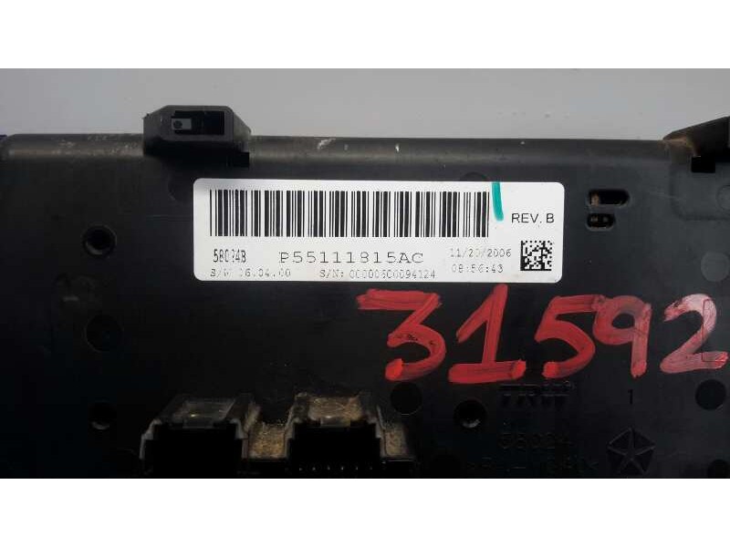 Recambio de mando climatizador para chrysler sebring berlina 2.0 crd cat referencia OEM IAM P55111815AC  