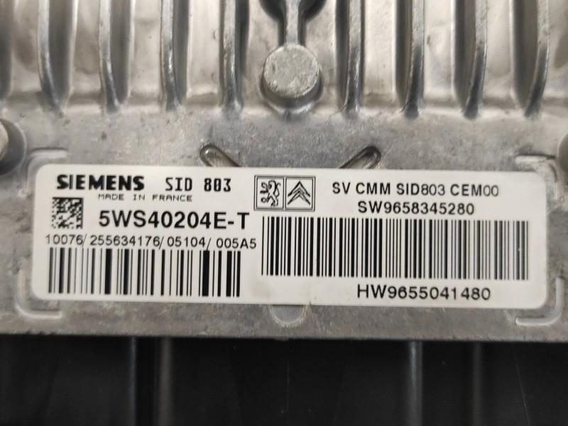 Recambio de centralita motor uce para opel astra h berlina referencia OEM IAM 5WS40204ET 9655041480 9658345280