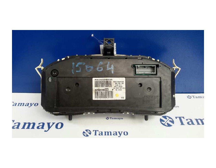 Recambio de cuadro instrumentos para renault megane ii berlina 3p 1.6 16v referencia OEM IAM 8200364023 8200364023F 35110419