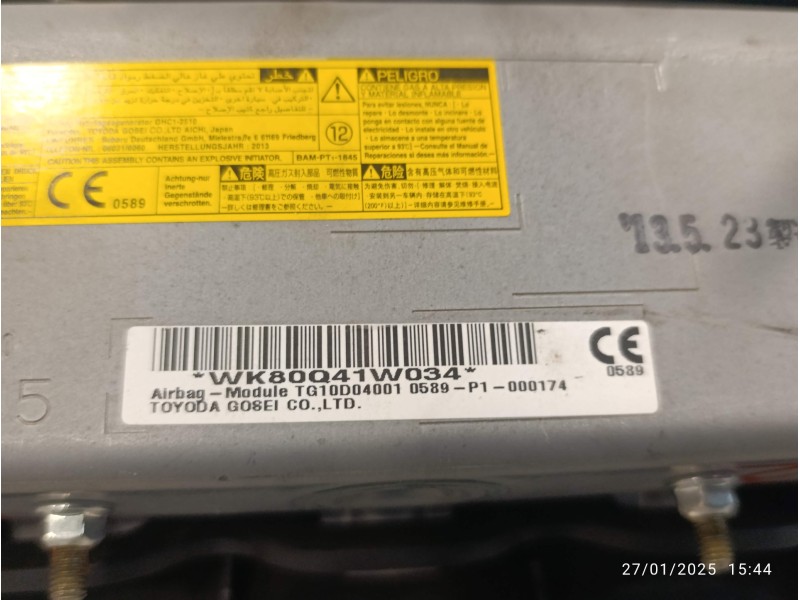 Recambio de airbag rodillas para subaru xv 2.0 cat referencia OEM IAM TG10D04001  