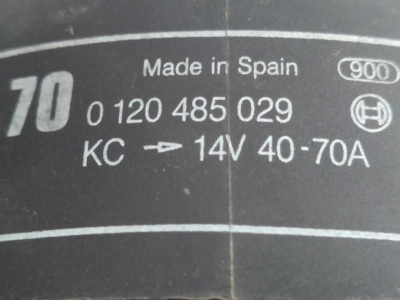 Recambio de alternador para ford orion 1.6 16v cat referencia OEM IAM 012485029  