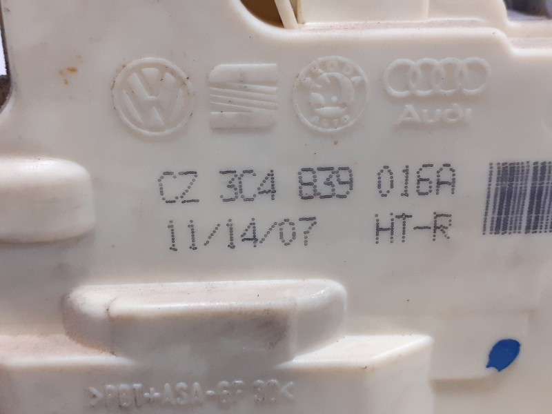 Recambio de cerradura puerta trasera derecha para volkswagen passat variant (3c5) 1.9 tdi referencia OEM IAM 3C4839016A  