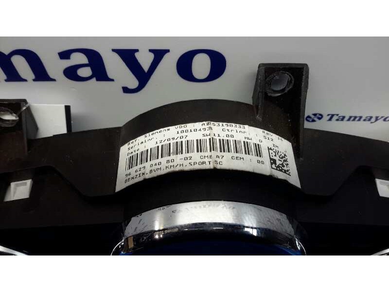 Recambio de cuadro instrumentos para peugeot 207 1.6 16v cat referencia OEM IAM A2C53190333  9662904080