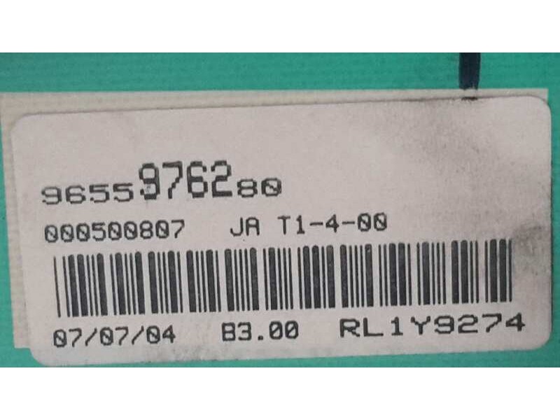 Recambio de cuadro instrumentos para peugeot 206 4-trg. referencia OEM IAM 9655976280  RL1Y9274