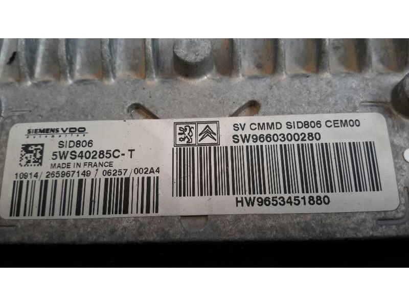 Recambio de centralita motor uce para citroën c2 sx referencia OEM IAM 5WS40285CT 9660300280 9660300280