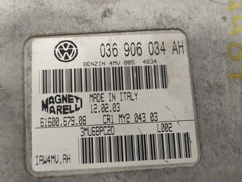 Recambio de centralita motor uce para seat ibiza (6l1) stella referencia OEM IAM 036906034AH IAW4MVAH 6160067908